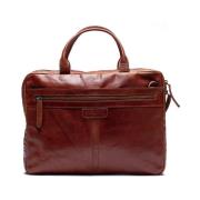 Cognac Skinn Laptopveske