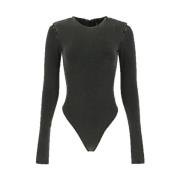 Svart Bodysuit