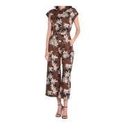 Afrikansk Print Lin Jumpsuit