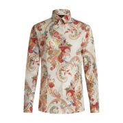 Blomster Paisley Print Skjorte