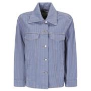 Denim Stripe Overdyed Jakke