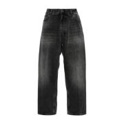 Svarte Wide Leg Jeans