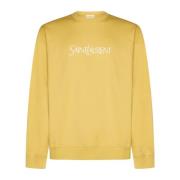 Gul Bomull Crew Neck Sweatshirt