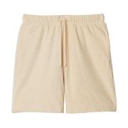 Beige Frotté Snøring Shorts