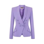 Dobbeltspent Blazer i Iris Crêpe