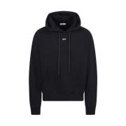 Svart Hvit Måne Pil Skate Hoodie