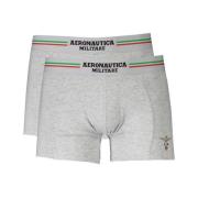 Grå Bomull Boxershorts Bi-Pack