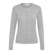 Perlegrå Melange Cardigan