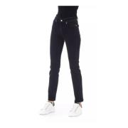 Logoed Button Regular Jeans med Tricolor Inserts