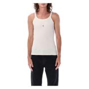 Hvit Logo Tank Top Aw23