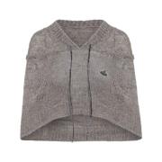 Beige Tweed Hoodie Rubina Style