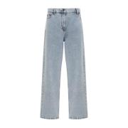 Blå Denim Loose Fit Jeans