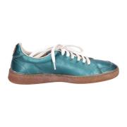 Vintage Skinn Sneakers for Kvinner