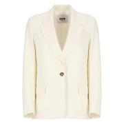 Ivory Ull Blazer Peak Revers Jakke