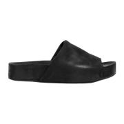 Sort Nubuck Lær Slides