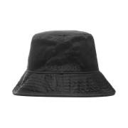 Svart Twill Logo Bucket Hat