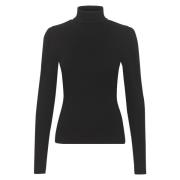 Svart Rollneck Top