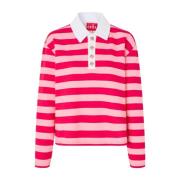 Pink Red Stripe Bea Blouse