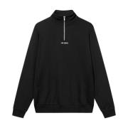 Svart Half-Zip Sweatshirt