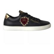 Sacred Heart Lace-Up Sneakers Svart Gull