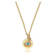 Mens Evil Eye and Hamsa Hand Necklace