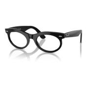 Oval Wayfarer Briller Svart