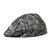 Blomster Jacquard Newsboy Cap