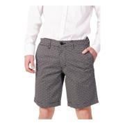 Print Shorts for Menn Svart