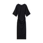 Elegant Maxi Kjole med Rynking