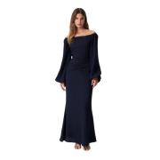 Navy Reno Maxi Kjole