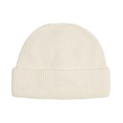 Ecru Margo Logo Beanie Lue