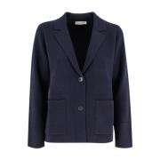 Elegant Strikket Blazer med Reverskrage