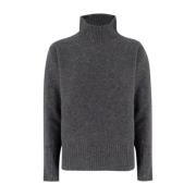 Myk Turtleneck Pullover i Fine Garn