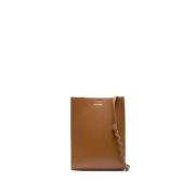 Brun Skinn Crossbody Veske