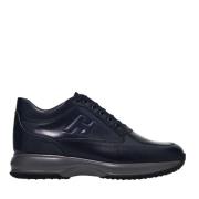 Casual Skinn Sneakers med H-Detalj