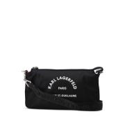 Logo Crossbody Bag Svart Nylon