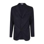 Elegant Blå Blazer for Menn