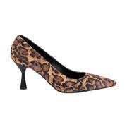 Leopardmønstret Pumps Sko