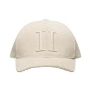 Cordfløyel Baseball Cap i Lys Sand