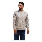 Fargerik Genser Herre Beige Trendy