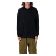 Sort Strikket Crewneck Genser Aw24