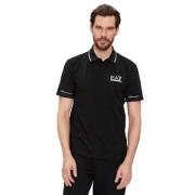 Svart EA7 Emporio Armani Poloskjorte