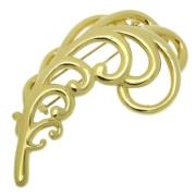 Pre-owned Yellow Gold brooches