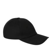 Svart Cashmere Baseballcap