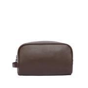 Brun Barbour Leather Washbag Tilbehør