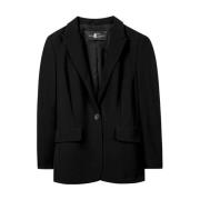 Elegant Blazer med Revers Krage