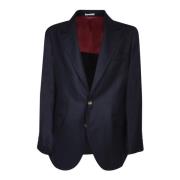 Luksuriøs Blå Cashmere Blazer