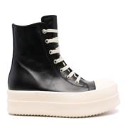 Svart Skinn Bumper Sneakers