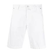 Hvite Bermuda Shorts