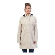 Beige Slim Fit Trench Coat